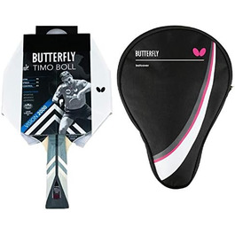 Настільний тенісний ракетка Butterfly Timo Boll Vision 2000 для професіоналів, ITTF сертифікат, накладка Wakaba, ергономічна ручка