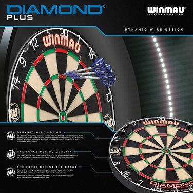 Дартборд Winmau Diamond Plus професійний, сизалевий