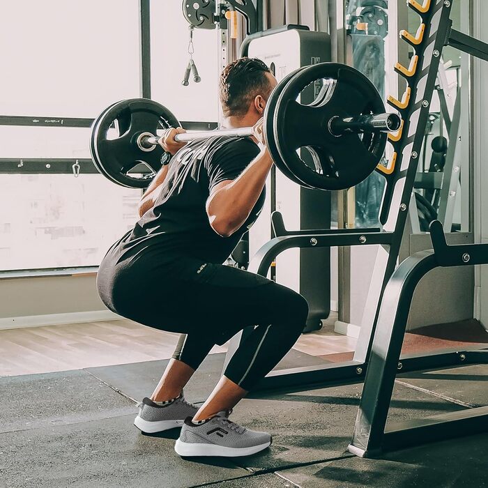 Кросівки для бігу FitVille чоловічі широкі, спортивні, дихаючі, повсякденні, для вулиці, з антиковзкою підошвою (45 EU, сірі)