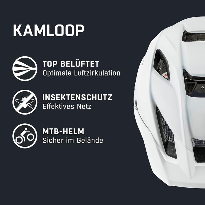 Шолом велосипедний Alpinа Kamloop fullface, coffee-grey, L (60-64 см), 2024