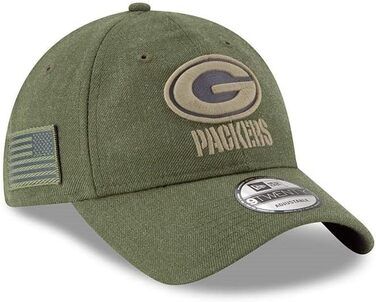 Кепка New Era 9Twenty Salute to Service Green Bay Packers (Зелена)