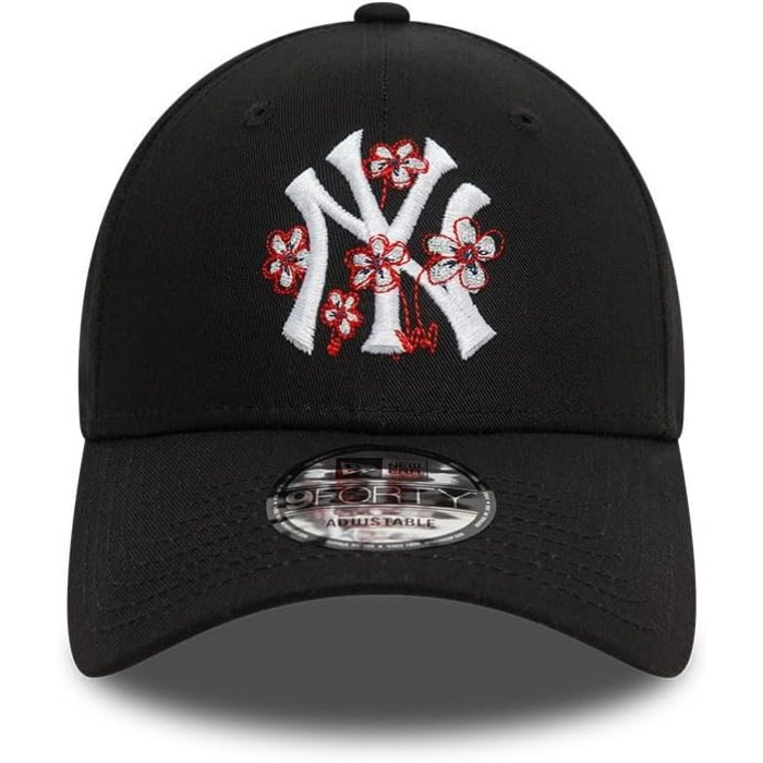 Кепка New Era Basecaps 9Forty з регульованим розміром, особливі дизайни, вигнутий козирок, логотип Patch, універсальний розмір, New York Yankees #34742