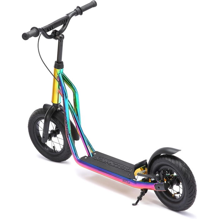 Дитячий самокат STAR SCOOTER з надувними колесами 12/10 дюймів, для міста, від 6-7 років