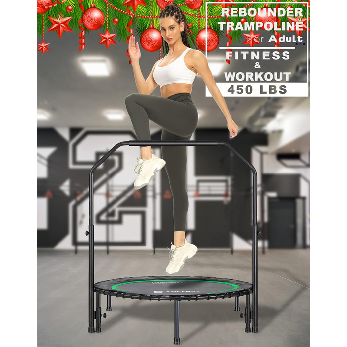 Трамплін для фітнесу DARCHEN 450F – рожевий, без ручки