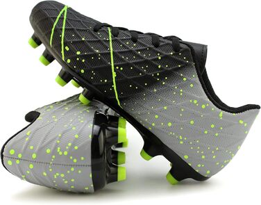 Дитячі футбольні бутси Hawkwell для твердого поля, чорно-зелені, для тренувань та змагань (34 EU)
