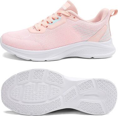 Спортивне взуття для жінок та чоловіків: кросівки для бігу, фітнесу, ходьби та повсякденного носіння. Розміри 35-45 EU, колір рожевий