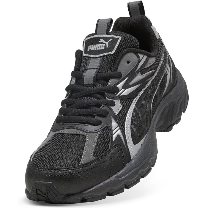 Жіночі кросівки PUMA Milenio Tech Dayinight – стильні та зручні (39 EU, Puma Black Silver Dark Gray)