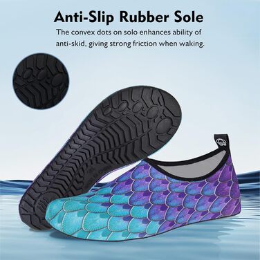 Водні шкарпетки HMIYA для плавання та відпочинку, чоловічі та жіночі, для серфінгу, йоги, тренувань, 42/43 EU, блакитний