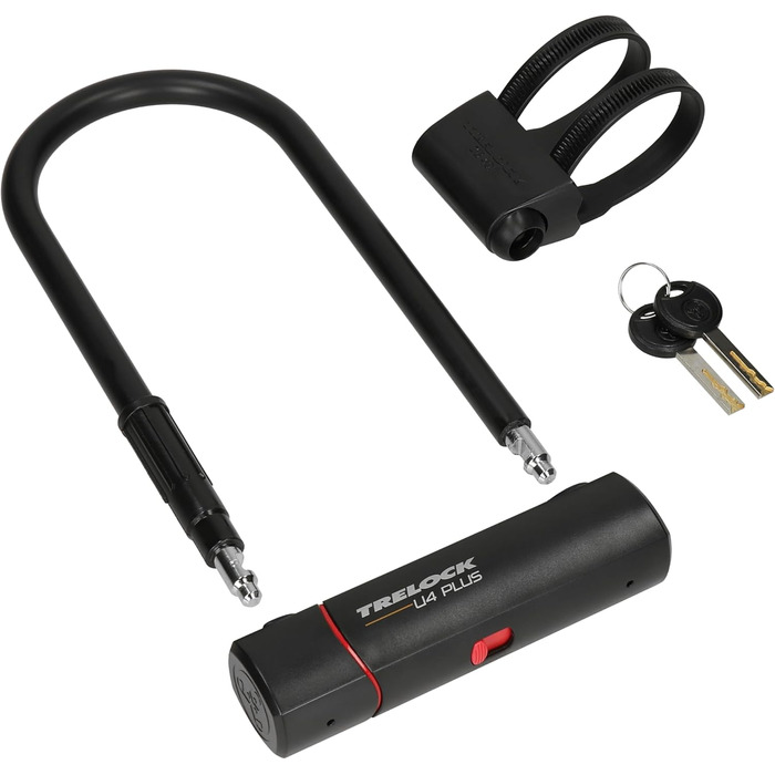 Замок для велосипеда TRELOCK U4 Plus, будівельний, 23 см, чорний