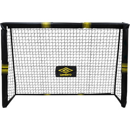 Футбольні ворота Umbro 300x200x120 см, металеві, чорні/жовті, для саду, дітей і дорослих, для тренувань, для вулиці та приміщення