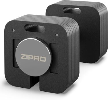 Регульовані гантелі ZIPRO Square 16-24 кг, нековзкі, для силових тренувань вдома, квадратна форма, домашній спортзал, фітнес