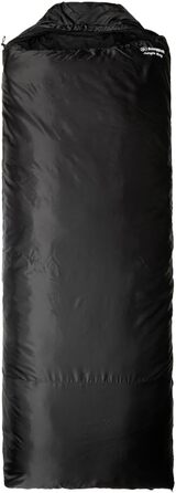 Сумка-спальник Snugpak Jungle Bag WGTE з вбудованою москітною сіткою - легкий, гігієнічний спальний мішок та універсальний ковдра для кемпінгу та експедицій у тропічних умовах (чорний, ліва блискавка)