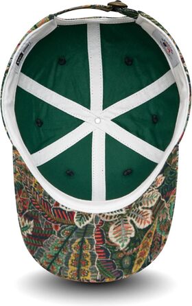 Кепка New Era New York Yankees MLB з квітковим принтом, зелена, регульована, жіноча, універсальний розмір