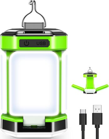 Ліхтар намету BICKON: 60 LED, 25 годин роботи, 4000mAh, 5 режимів, регулювання яскравості, для кемпінгу, походу, надзвичайних ситуацій