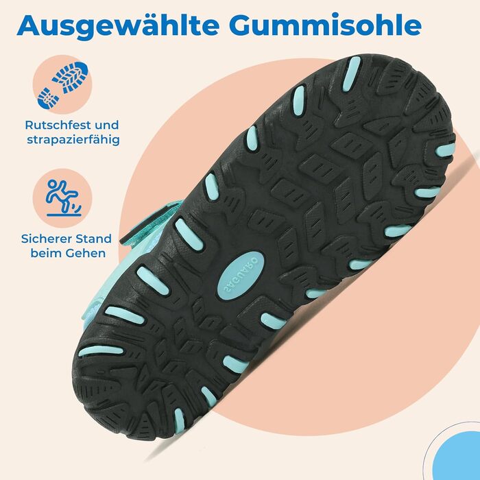 Сандалі дитячі Saguaro закриті трекінгові для хлопчика, літні, для активного відпочинку, розмір 29 EU (бірюзові)