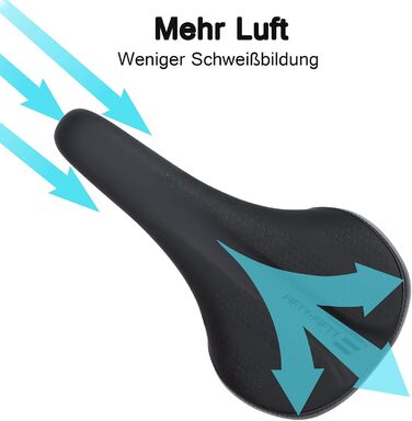 Велосипедне сідло FIFTY-FIFTY MTB: комфортне, з memory foam, водонепроникне для чоловіків та жінок. Сумісне з MTB та шосейними велосипедами