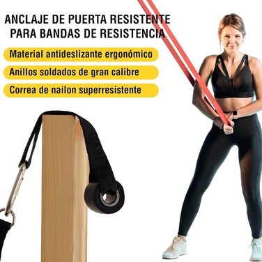 Еластичні стрічки для м'язів ACM, 3 рівні + анкер, домашня гімнастика, фітнес-стрічки, набір BE багатокольоровий