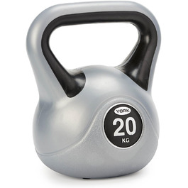 Гиря York Fitness 20 кг вінілова для домашнього тренажерного залу, бодібілдингу та важкої атлетики