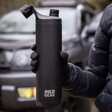 Термос Wyld Gear Mag Bottle 1005 мл, чорний, з магнітною кришкою, BPA-free