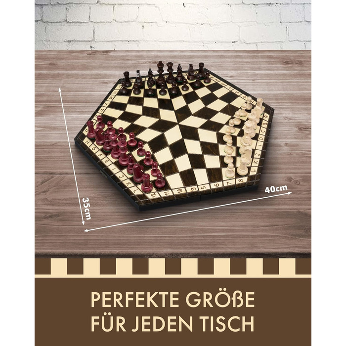 Дерев'яний ігровий набір 3-в-1 ChessEbook: шахи, нарди, шашки, складаний, ручна робота, 35x35 см