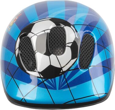 Дитячий велосипедний шолом M-Wave Space Soccer, футбольний дизайн