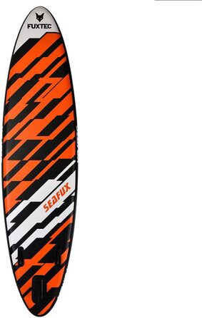 Надувна SUP-дошка Fuxtec 320×81×15 см з 3 плавниками, набір для сапсерфінгу, туристична, до 150 кг, з рюкзаком