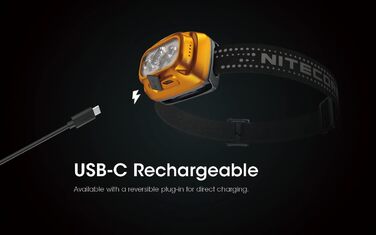 Нітекор NU31 Blue - налобний ліхтар, чорний колір