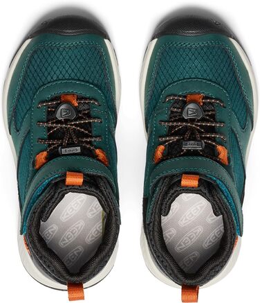 KEEN Skua Mid - водонепроникні трекінгові черевики для дітей та унісекс, 35 EU, Ponderosa Pine/Gold Flame