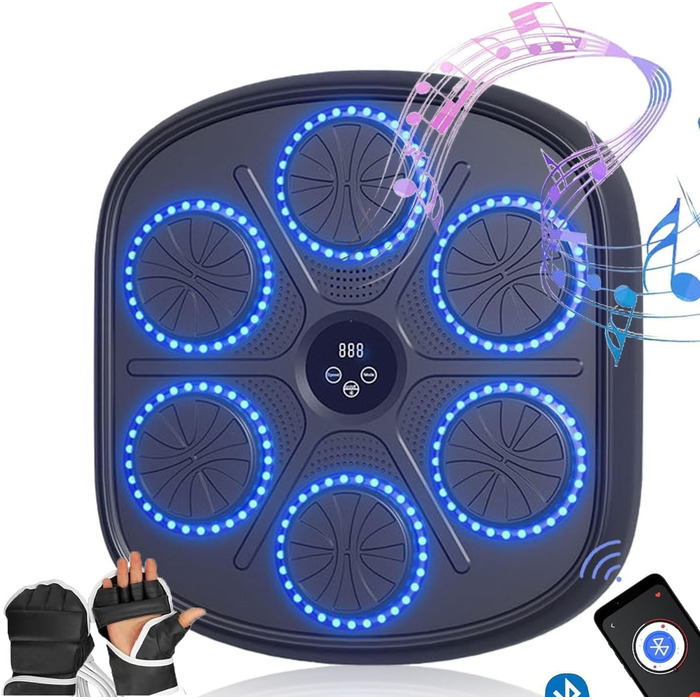 Розумний музичний боксерський тренажер Sunshine Smile, настінний, підтримка Bluetooth, налаштування швидкості, Liteboxer, боксерський апарат з музикою для фітнесу