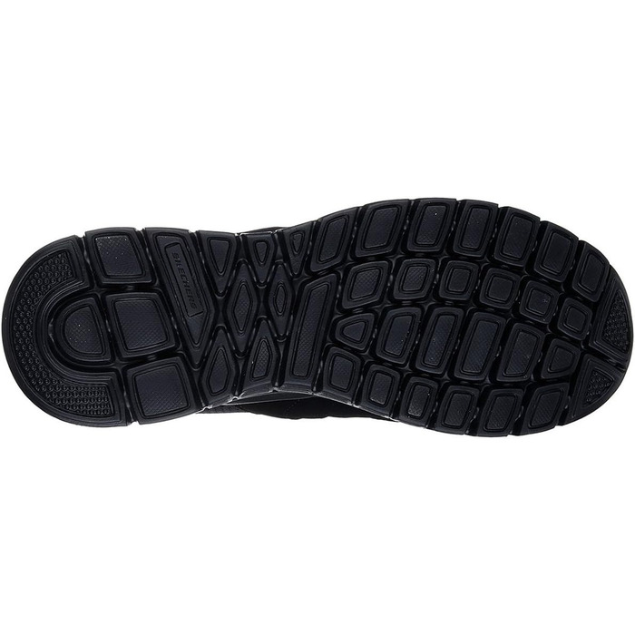 Чоловічі кросівки Skechers Burns - Agoura зі шкіри та сітки, чорні, розмір 48.5 EU