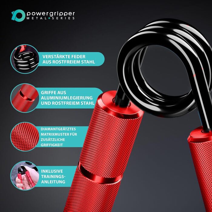 RPM Power PowerGripper металевий еспандер для рук (50-400 lbs), тренажер для кистей, передпліч і зміцнення хвата