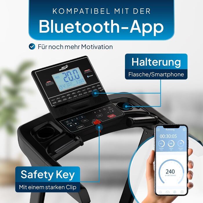 Біговий тренажер ArtSport Speedrunner 6000: швидкість 22 км/год, 99 програм, LCD дисплей 7