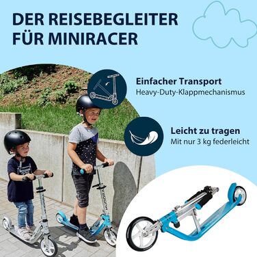Дитячий алюмінієвий самокат HUDORA Little BigWheel, складаний, з великими колесами, регульована висота, до 100 кг, для дітей від 3 років