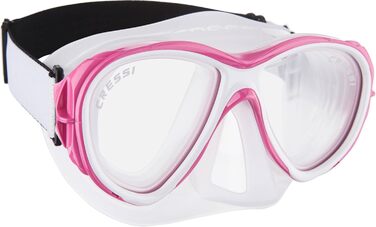 Маска для снорклінгу та дайвінгу Cressi Samoa - Маска або комплект (маска + трубка) Mexico, універсальний розмір, для дорослих (прозора/рожева)