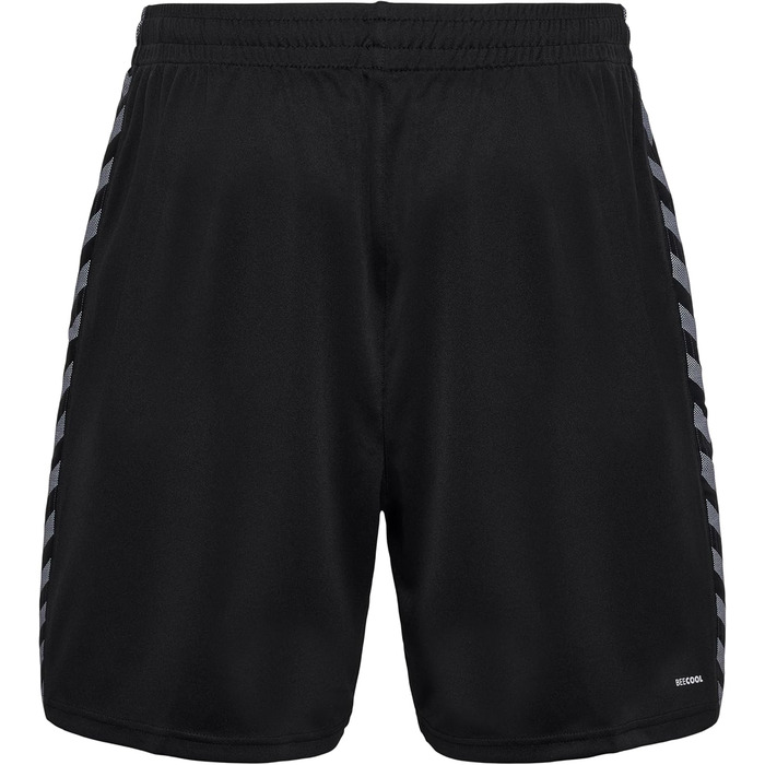 Чоловічі спортивні шорти Hummel Authentic PL — тренувальні шорти з регульованим поясом, дихаючі та швидкосохнучі, 100% перероблений поліестер, чорні