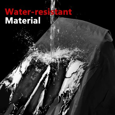 Водонепроникна захисна накидка для мотоцикла Motorrad, 210D, UV-захист, зимова, для моторолерів, ролерів, мопедів (245x105x125 см) (Чорний, L(200x90x100 см))