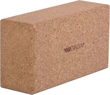 Йога-блок Yogistar Yogiblock® з корка, 22,5×15×10 см