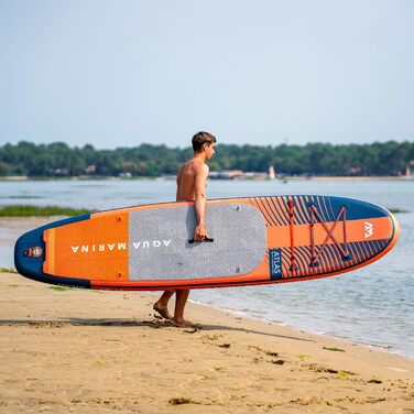 Надувна SUP-дошка Aqua Marina Atlas 366x86x15 см з каяк-сидінням і подвійним веслом, комплект, червона