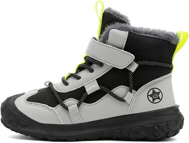 Дитячі зимові черевики Kinder Baumwolle, розмір 28-41, сірий колір
