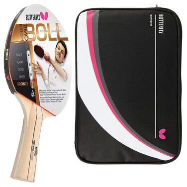 Ракетка для настільного тенісу Butterfly Timo Boll Bronze + Чохол для ракетки Drive Case 2 | Набір для настільного тенісу | Набір для хобі