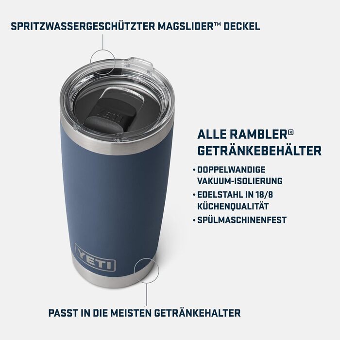 Термос YETI Rambler з кришкою MagSlider, колір Key Lime, 591 мл