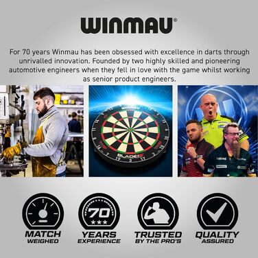 Дротики Winmau Foxfire Profi Wolfram Steeltip з комплектом оперень і стрижнів