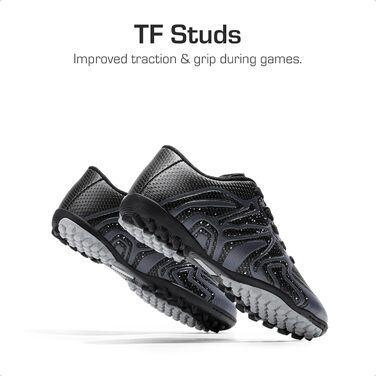 Дитячі футбольні кросівки DREAM PAIRS для хлопчиків та дівчаток. Легкі спортивні кросівки для бігу та тренувань. Зносостійкі, унісекс, кольори: королівський лимонний, білий, чорний, темно-сірий, білий. Розмір EU 30