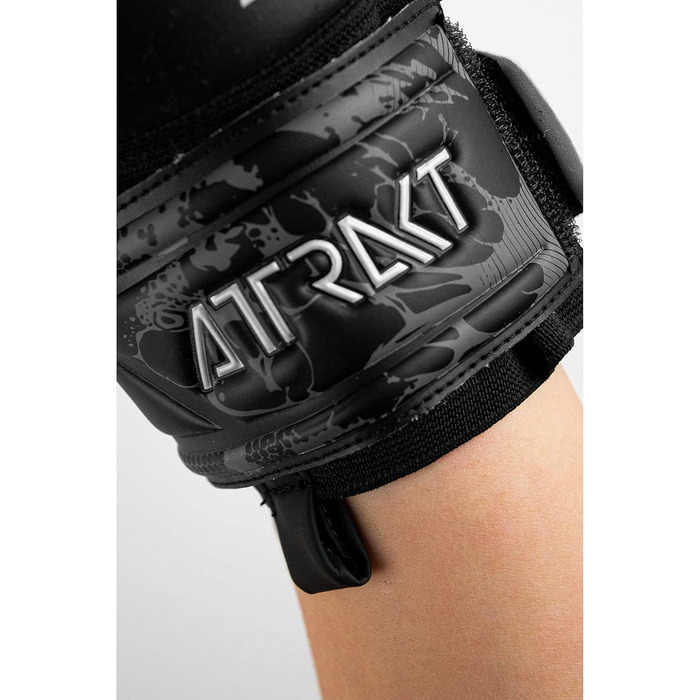 Воротарські рукавички Reusch Attrakt Infinity Junior чорні, дитячі, з відмінним зчепленням, внутрішній шов, розмір 6