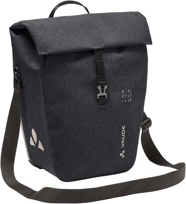 Велосумка Vaude Recycle Commute Single 20 л, водонепроникна, чорна, для заднього багажника, Німеччина