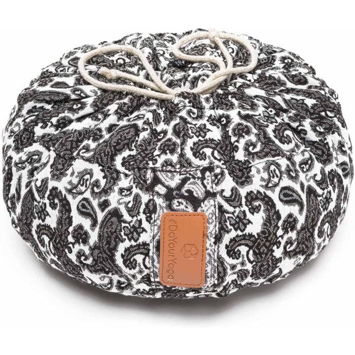 Йога-боулстер Rundes 30см x 15см | Знімний чохол | Наповнювач: органічна лушпинка пшениці або органічна лушпинка гречки | Для Йін-йоги та медитації