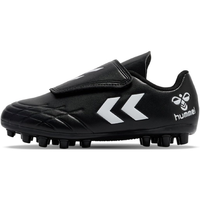 Дитячі футбольні бутси Hummel Hattrick MG JR з кріпленням на липучці, чорні, розмір EU 24