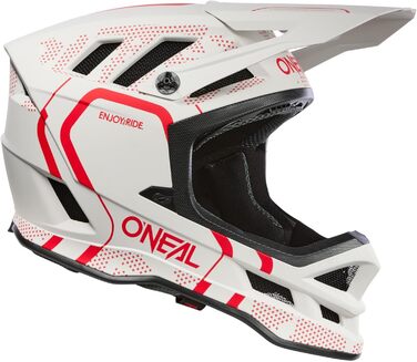 Шолом O'NEAL Blade Polyacrylite Hel Strike, чорний/червоний, розмір S, білий/червоний
