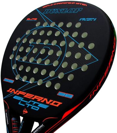 DUNLOP Inferno Elite – ракетка для падел-тенісу, оранжево-блакитна
