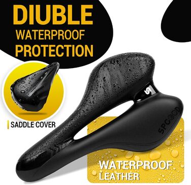 Зручний велосипедний сідло для чоловіків та жінок: широке, м'яке, гелеве, ергономічне. Підходить для MTB, Trekking, шосе, велотренажера, E-Bike. 27x16 см